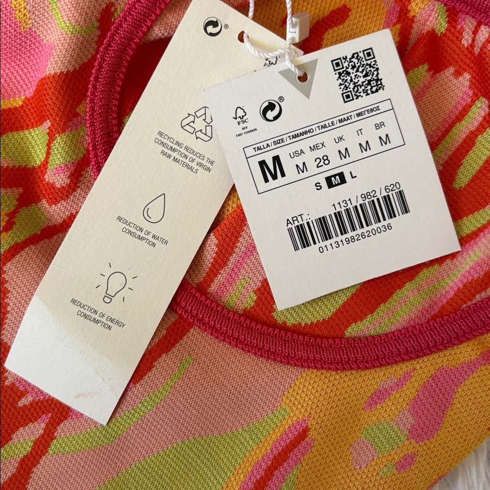 NWT Zara Light Flaws Mini Jacquard Swirl Dress Size M - Picture 4 of 14